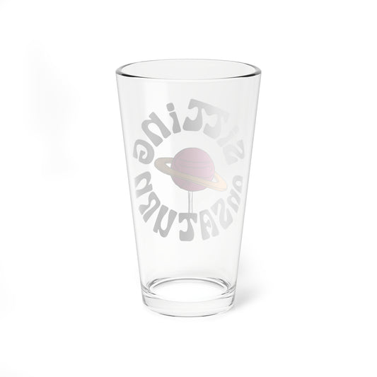Sitting On Saturn "Lollipop" Souvenir Glass