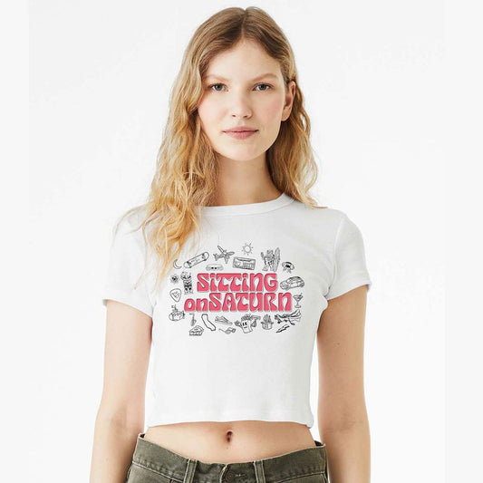 Sitting On Saturn "Symbols" Women's Babydoll T-Shirt