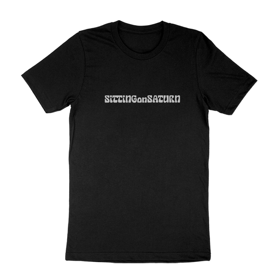 Sitting On Saturn "Logo" Black T-Shirt