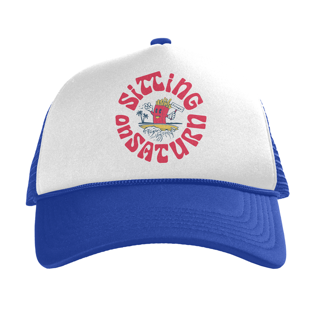 Sitting On Saturn "Fry Guy" White/Royal Hat