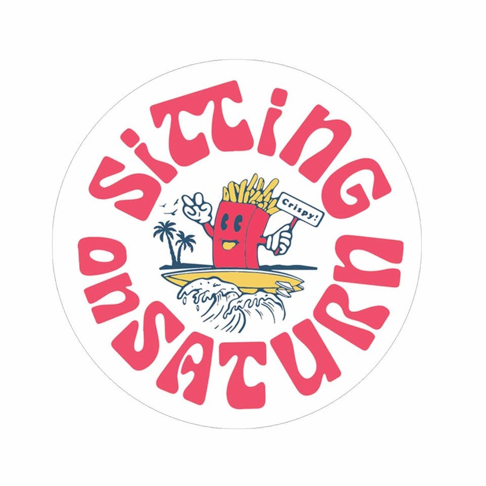 Sitting On Saturn "Fry Guy" Sticker