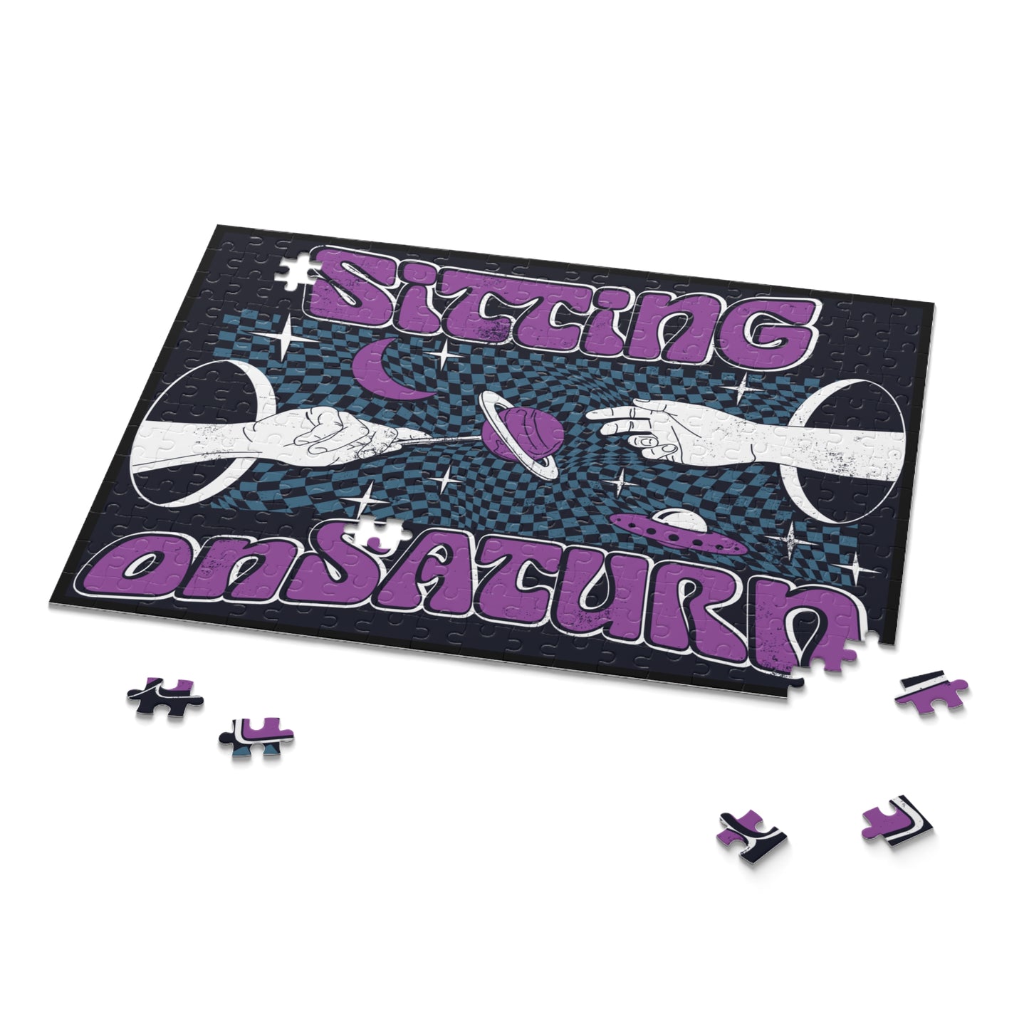 Sitting on Saturn "Hands In Space" Puzzle