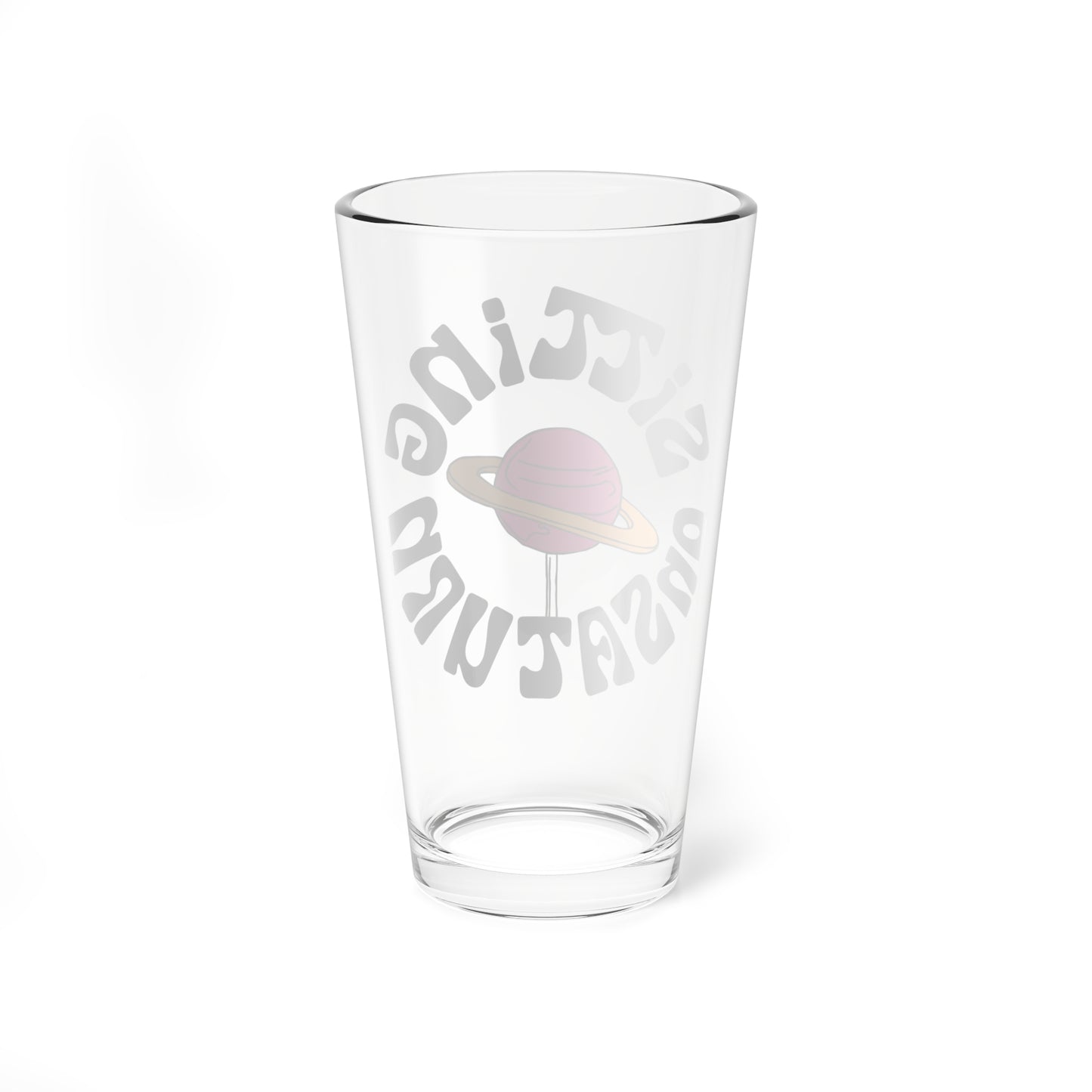 Sitting On Saturn "Lollipop" Souvenir Glass